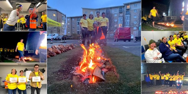 Brave members of the IMM team have successfully completed the Befriend a Child Firewalk!